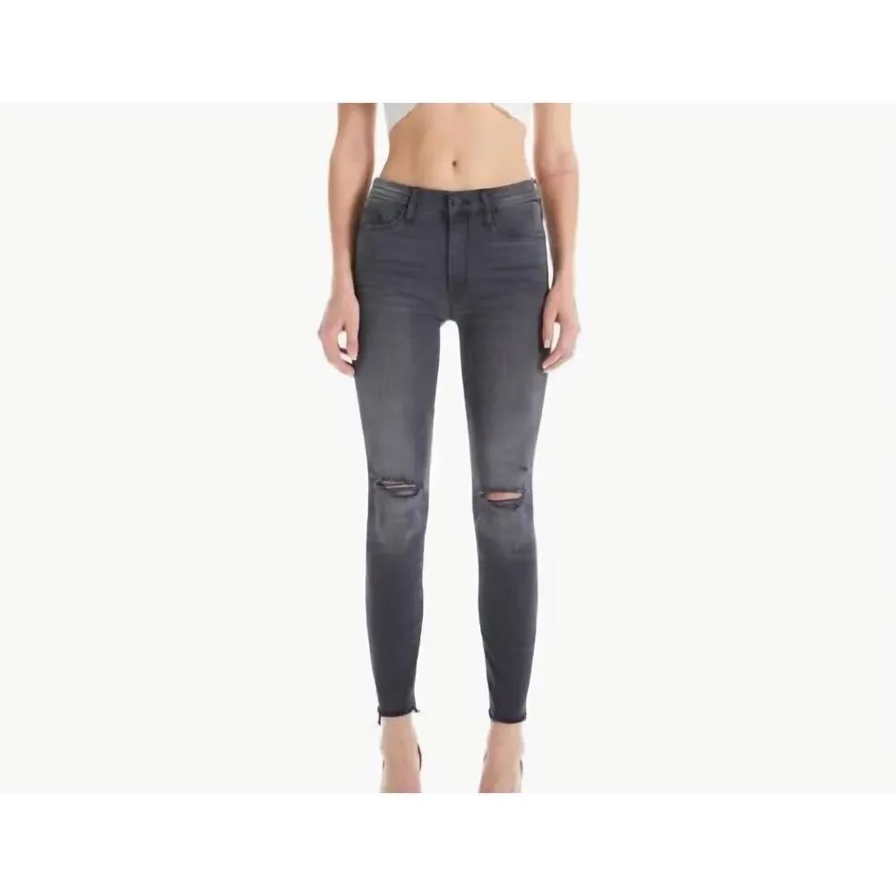 MOTHER the looker ankle fray denim in burning out lanterns Sz 28
